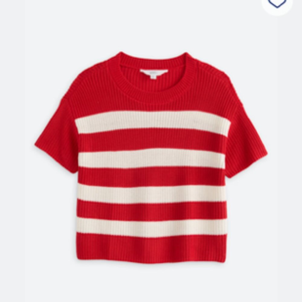 Market&Spruce Marie Crewneck Short Sleeve Sweater